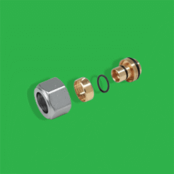Giacomini R179MX024 18mm x (16mm x 2mm) Multilayer & Plastic Pipe Connector