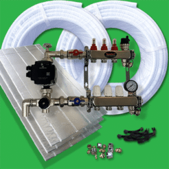 Water Underfloor Heating Kit 45m² - Floating Floor XPS Overlay System P2200FF