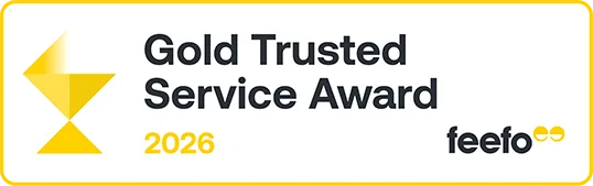 Feefo Gold Trusted Service Award 2026
